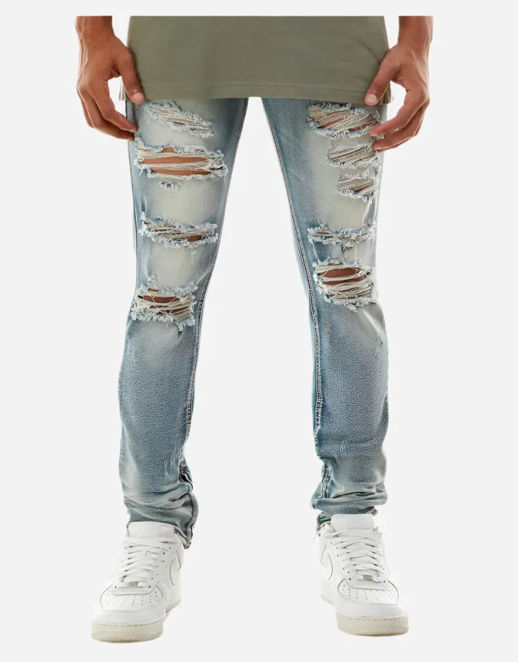 M.Blue Distressed Jeans - Skinny Fit Ripped jeans