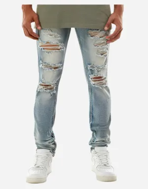 M.Blue Distressed Jeans - Skinny Fit Ripped jeans
