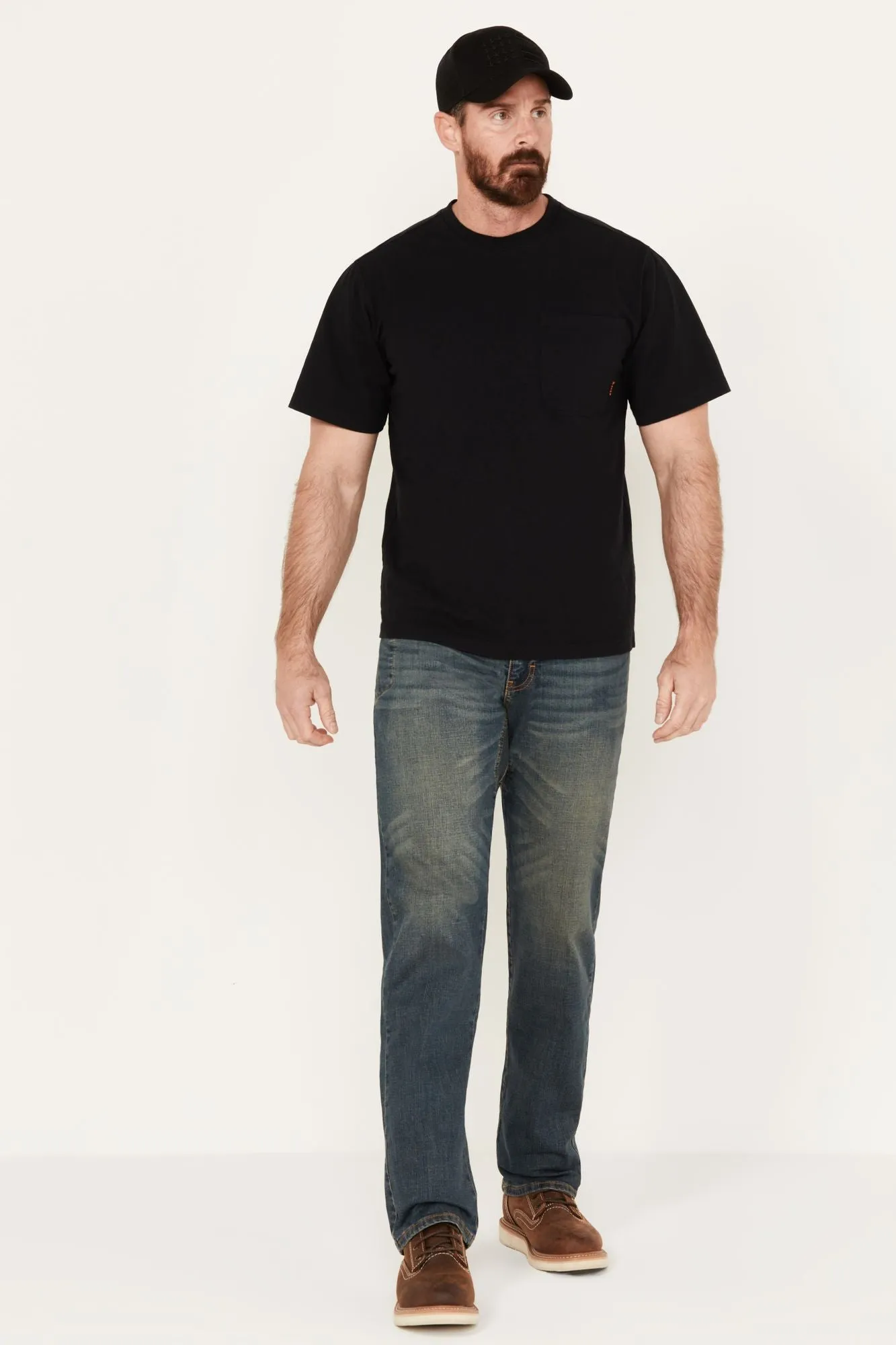 Medium Wash Bootcut Work Jeans