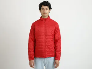 Men Solid High Neck Jacket