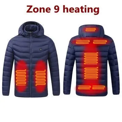 Men's 11-Zone Heated Waterproof Winter Jacket