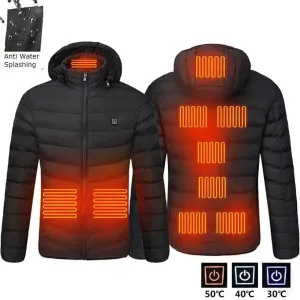 Men's 11-Zone Heated Waterproof Winter Jacket
