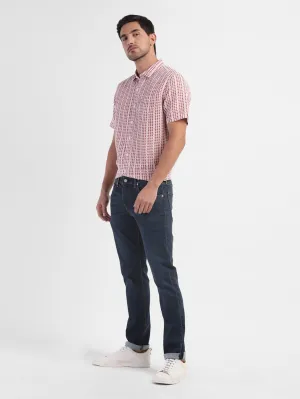 Men's 65504 Blue Skinny Fit Mid Rise Jeans