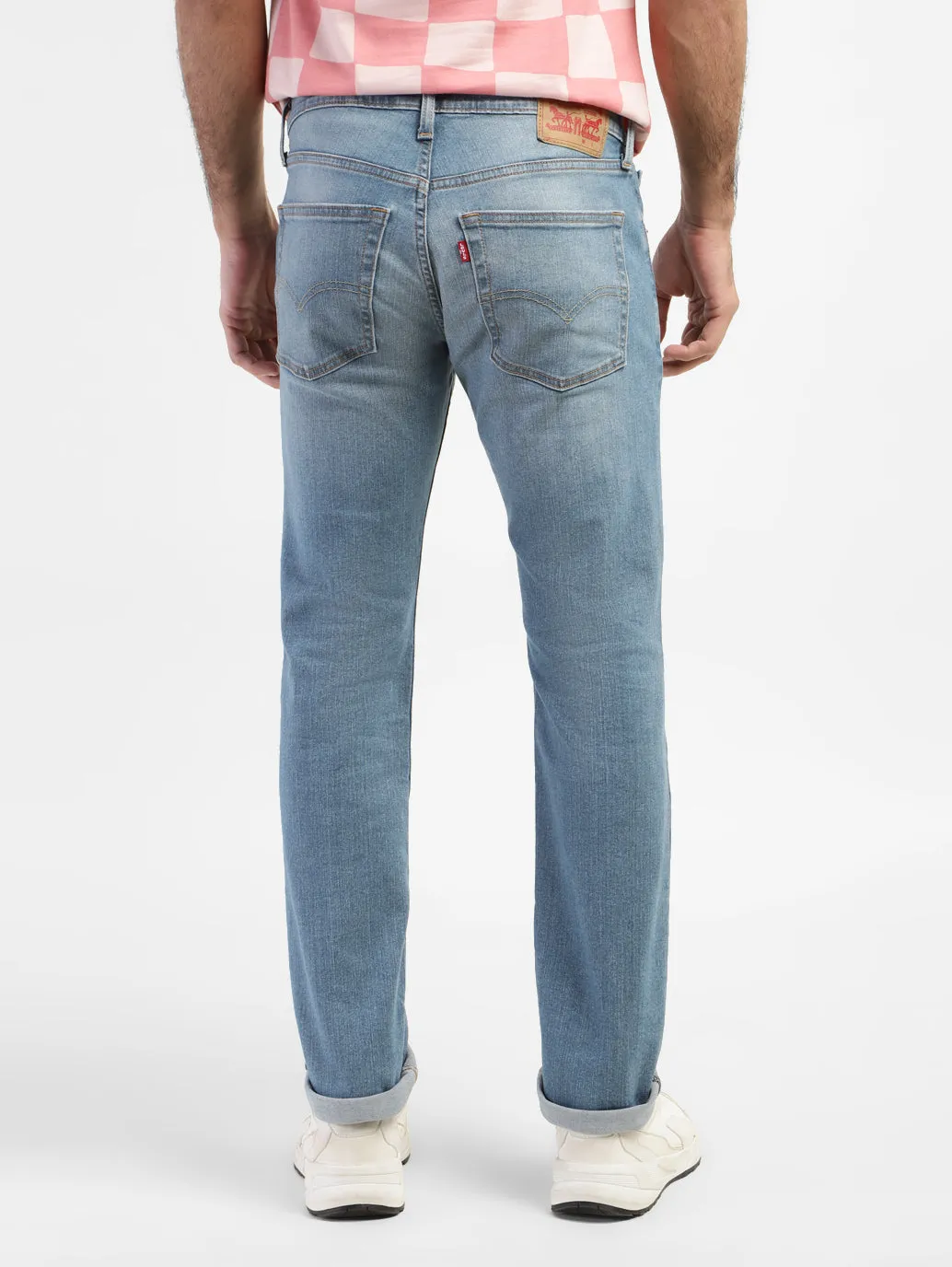 Men's 65504 Blue Skinny Fit Mid Rise Jeans