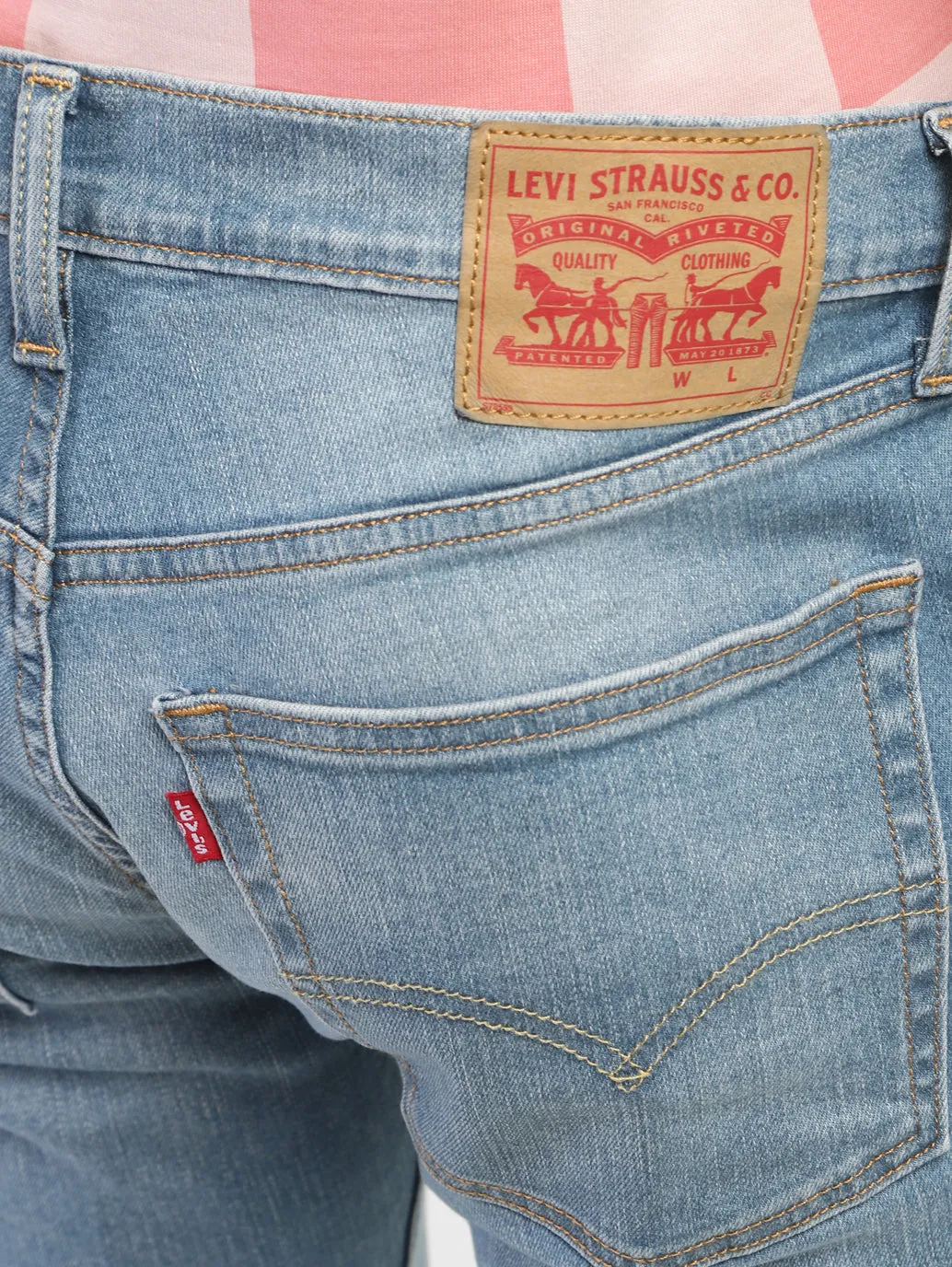 Men's 65504 Blue Skinny Fit Mid Rise Jeans