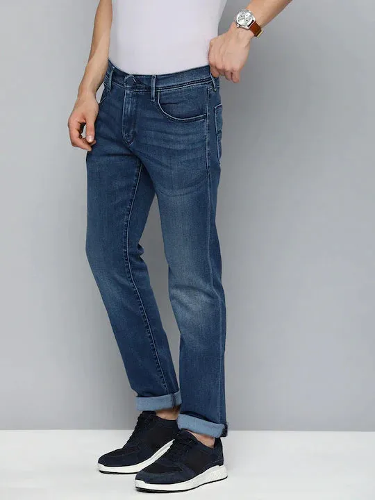 Men's 65504 Blue Skinny Fit Mid Rise Jeans