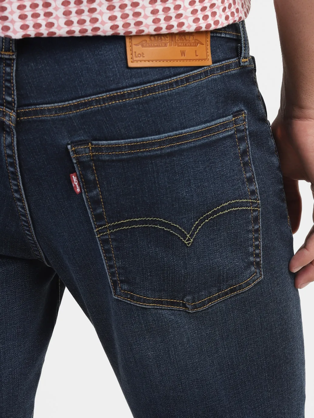 Men's 65504 Blue Skinny Fit Mid Rise Jeans