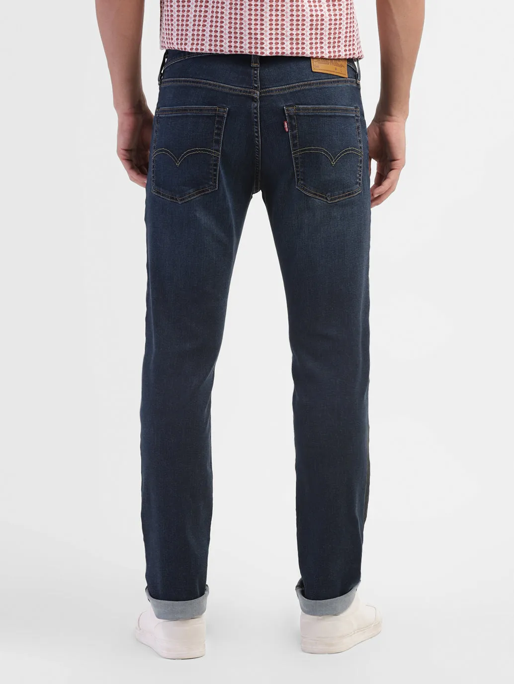 Men's 65504 Blue Skinny Fit Mid Rise Jeans