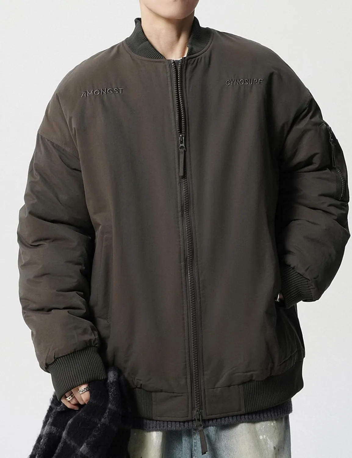 Men's Full Zip Windbreaker Jackets Lightweight Bomber Jacket Casual Outdoor Outwear