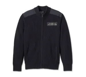 Men's Willie G Skull Sweater - Black Beauty