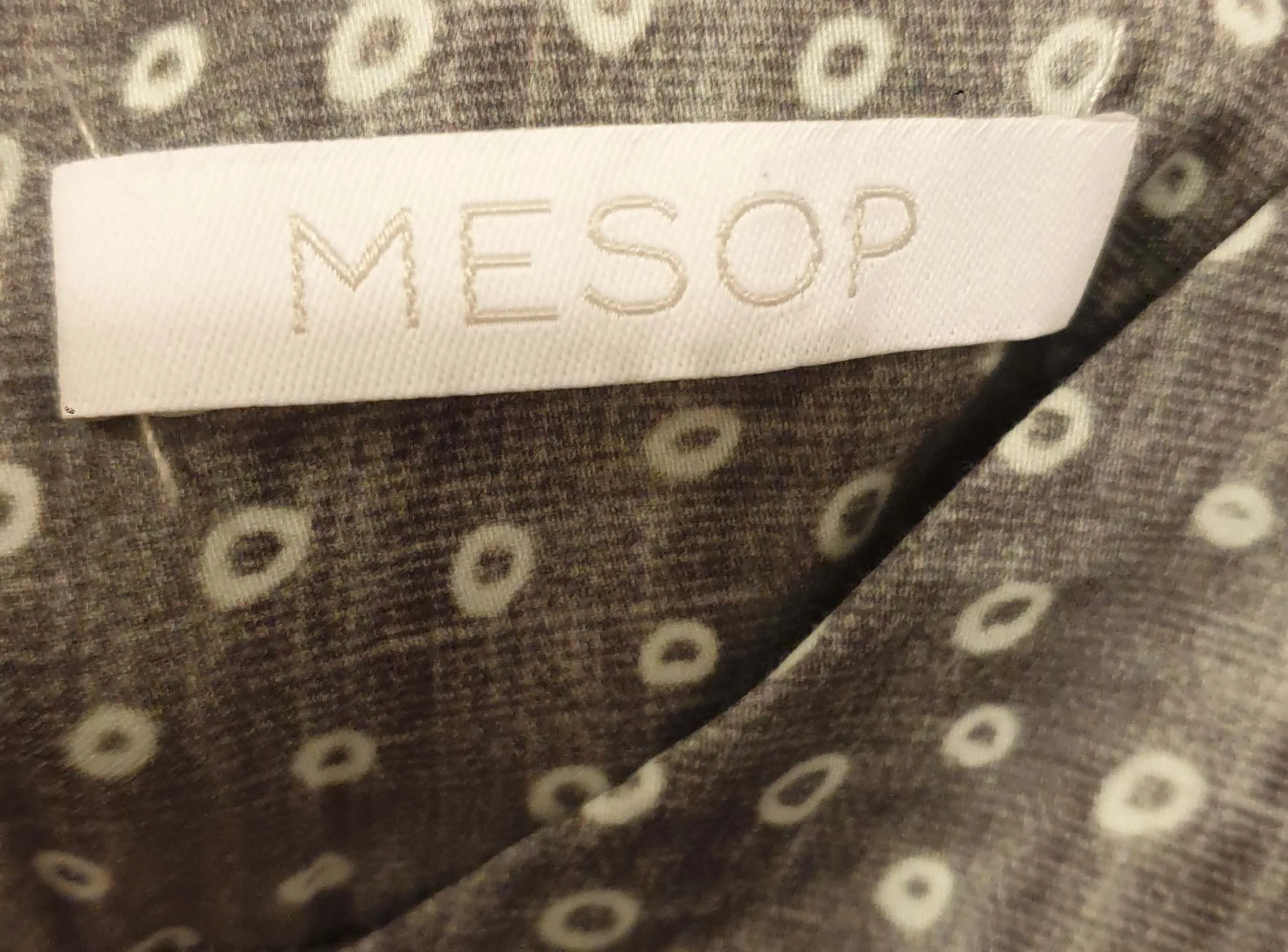 Mesop grey print sleeveless dress size 10