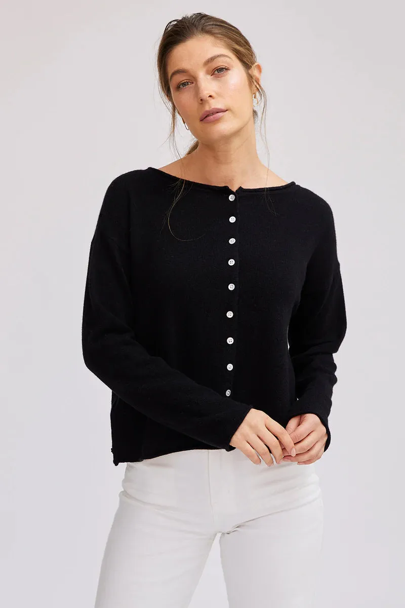 Mia Fratino Reverse Button Cardigan 19115