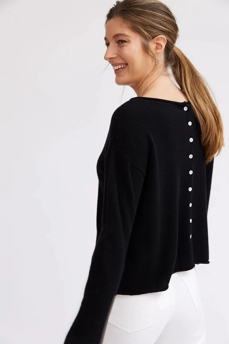 Mia Fratino Reverse Button Cardigan 19115
