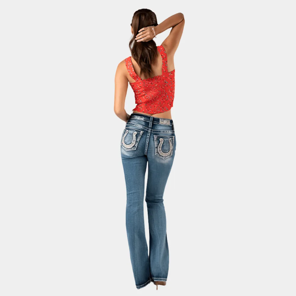 Miss Me Horse Shoe Bootcut Jeans
