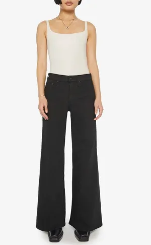 Mother Lil Twister Sneak Jeans - Pitch