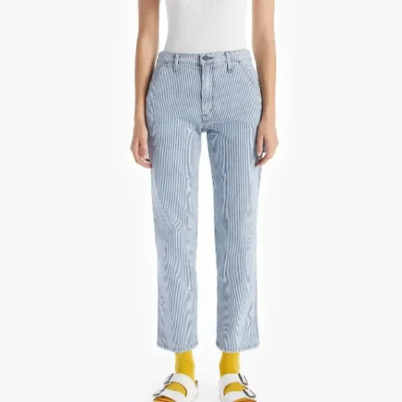 MOTHER  the high waisted utility ankle all aboard jeans size 25
