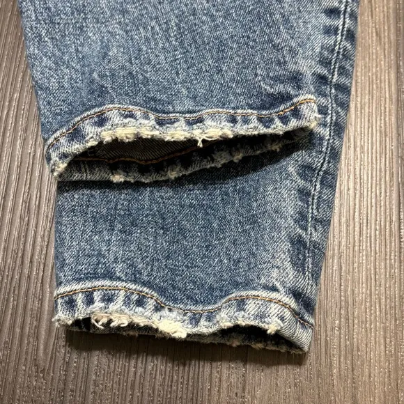 Moussy Jeans Women’s Size 23 Blue High Rise Distressed Skinny 25” Inseam Japan