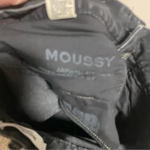 MOUSSY VINTAGE Velma Distressed Skinny JeansIn FADED BLACK SIZE 24