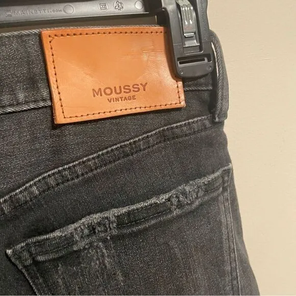 MOUSSY VINTAGE Velma Distressed Skinny JeansIn FADED BLACK SIZE 24
