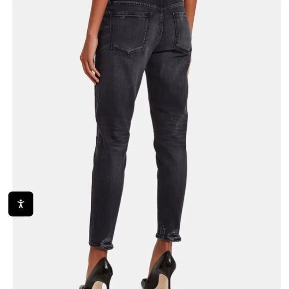 MOUSSY VINTAGE Velma Distressed Skinny JeansIn FADED BLACK SIZE 24