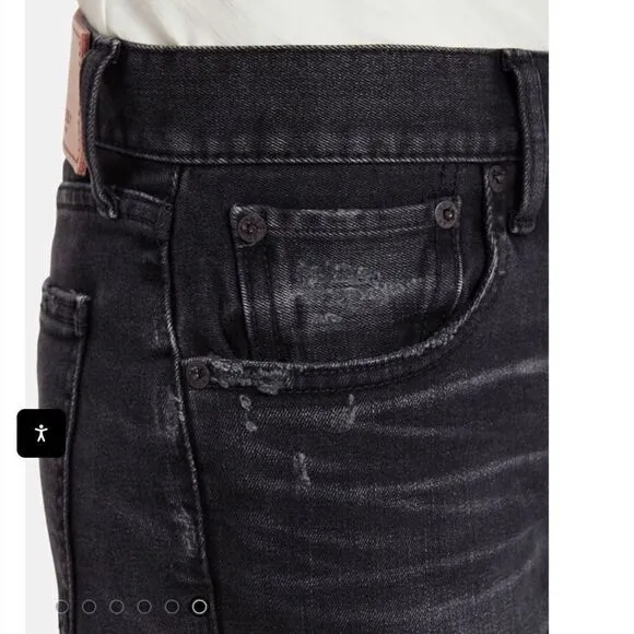 MOUSSY VINTAGE Velma Distressed Skinny JeansIn FADED BLACK SIZE 24