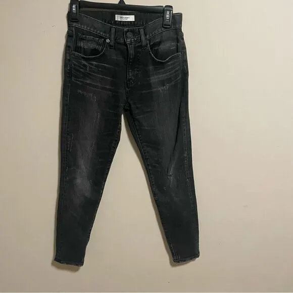 MOUSSY VINTAGE Velma Distressed Skinny JeansIn FADED BLACK SIZE 24