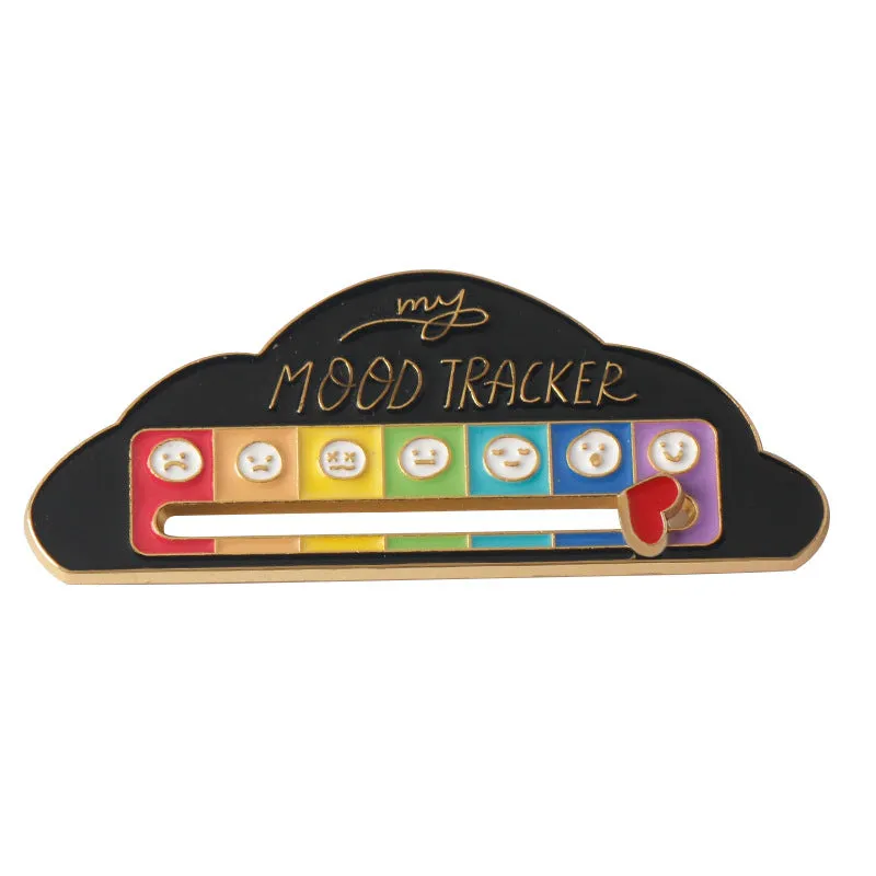 MY SOCIAL BATTERY Mood Slider Pins Interactive Emotion Management Badges
