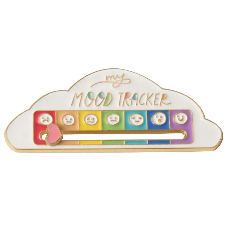 MY SOCIAL BATTERY Mood Slider Pins Interactive Emotion Management Badges