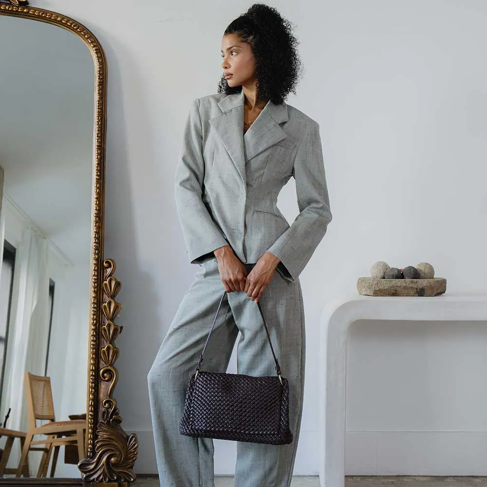 natalia recycled vegan shoulder bag