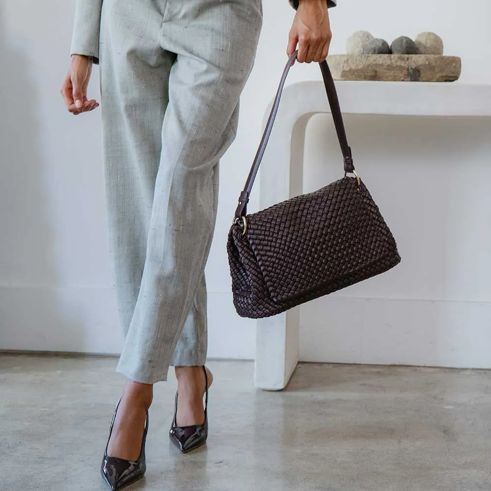 natalia recycled vegan shoulder bag