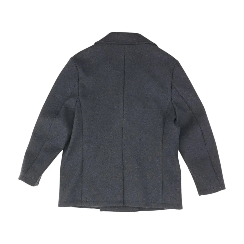 Navy Solid Peacoat