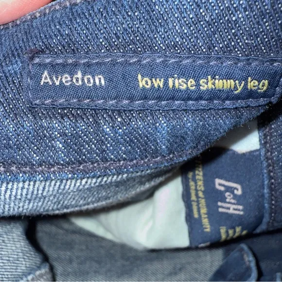 New! Citizens of Humanity Avedon skinny jeans low rise size 31