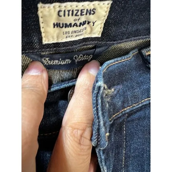 NEW Citizens of Humanity Jeans Rocket Crop High Rise Skinny Size 25