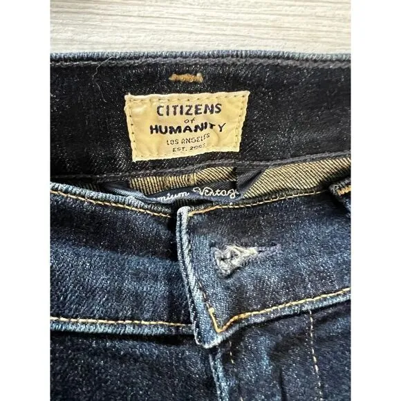 NEW Citizens of Humanity Jeans Rocket Crop High Rise Skinny Size 25