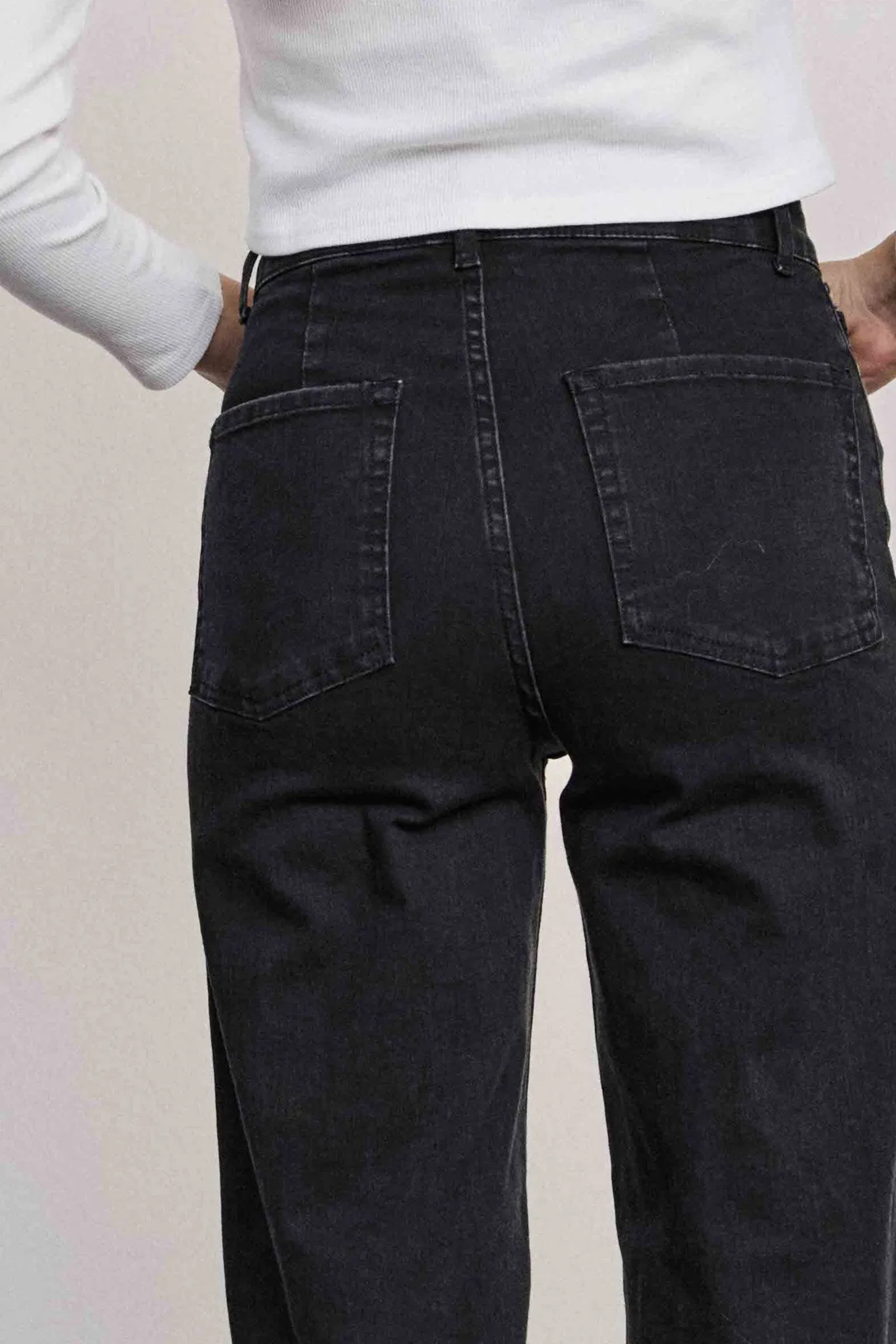 NUPARIS JEANS LONG BLACK  - Caviar