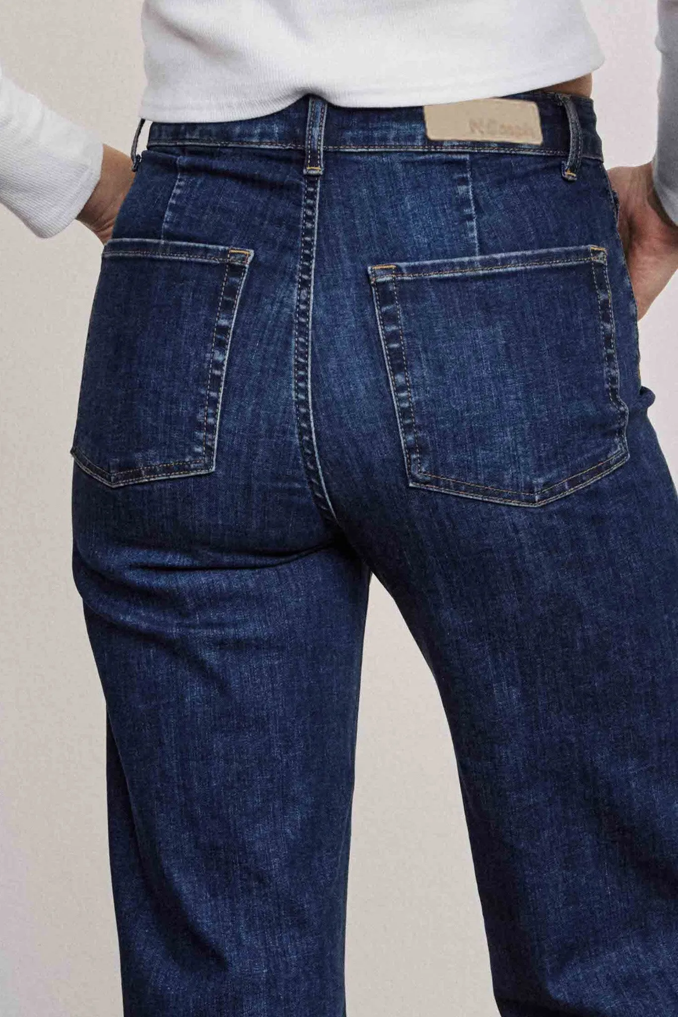 NUPARIS JEANS LONG DARK BLUE - Dark Blue Denim