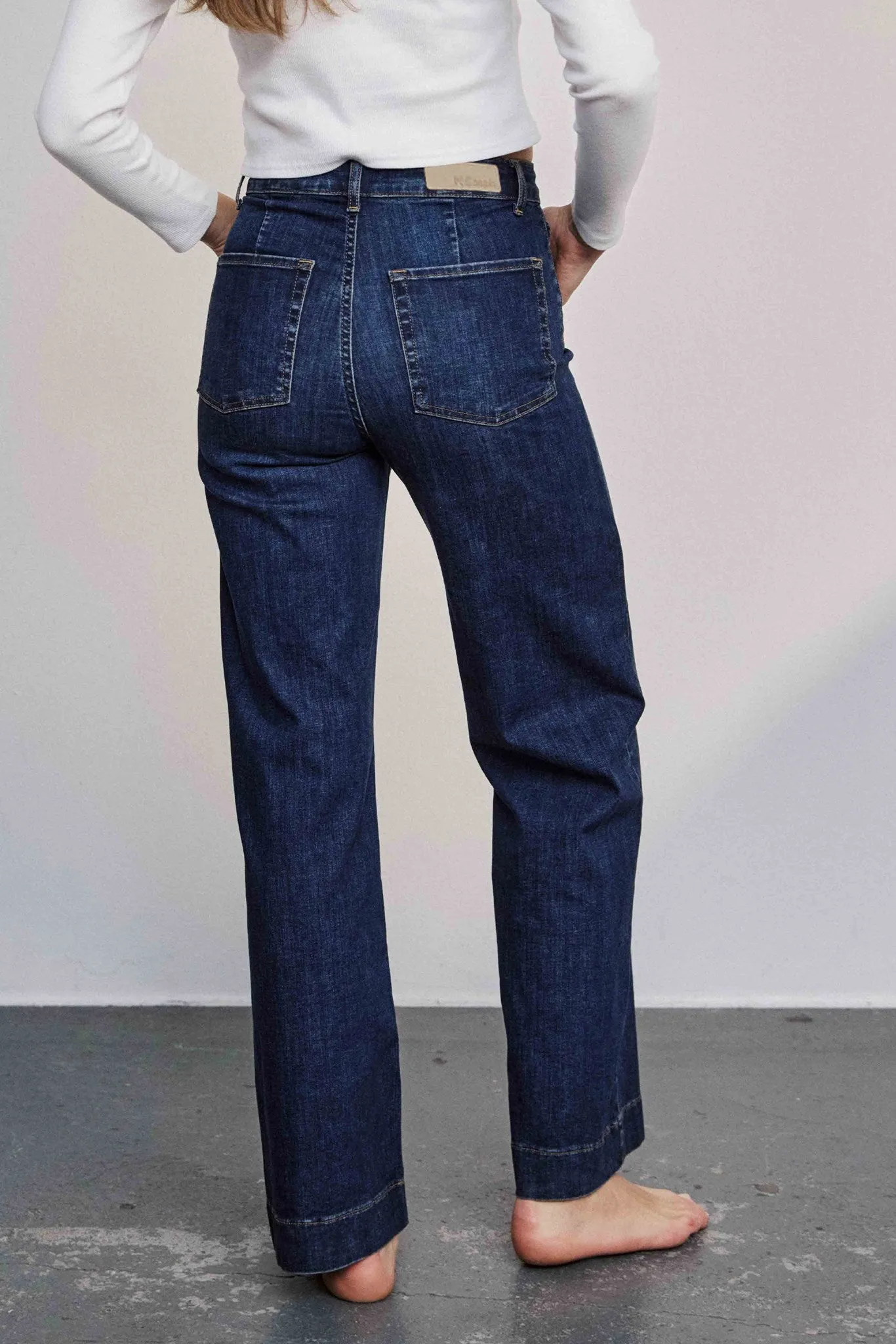NUPARIS JEANS LONG DARK BLUE - Dark Blue Denim