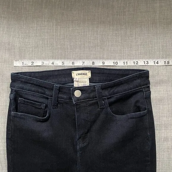 NWOT L'AGENCE Marguerite High Rise Skinny Jeans Women's Size 25 Dark Wash