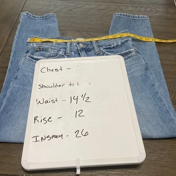 NWOT Madewell Jeans The Momjean in Melva Wash | Size 25