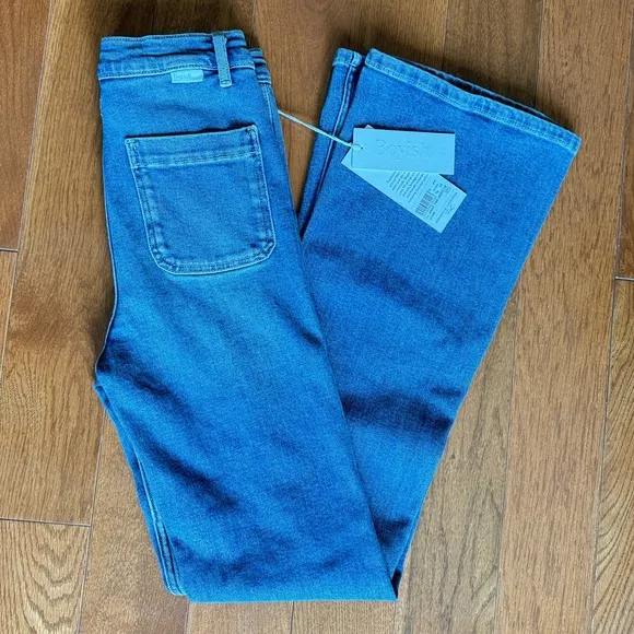 NWT Boyish Ricky Flare Jeans in About time wash size 25