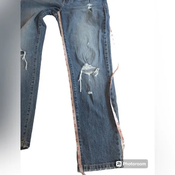 NWT Eunina Tobi Super High Rise Mom Ankle Jeans Starry Night wash  27