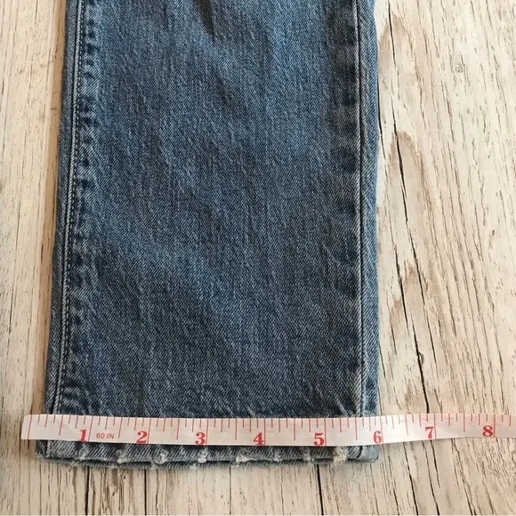 NWT Eunina Tobi Super High Rise Mom Ankle Jeans Starry Night wash  27