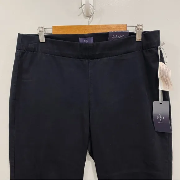 NYDJ NWT Alina Black Denim Pull On Ankle Comfort Jeans Slimming Lift Stretch