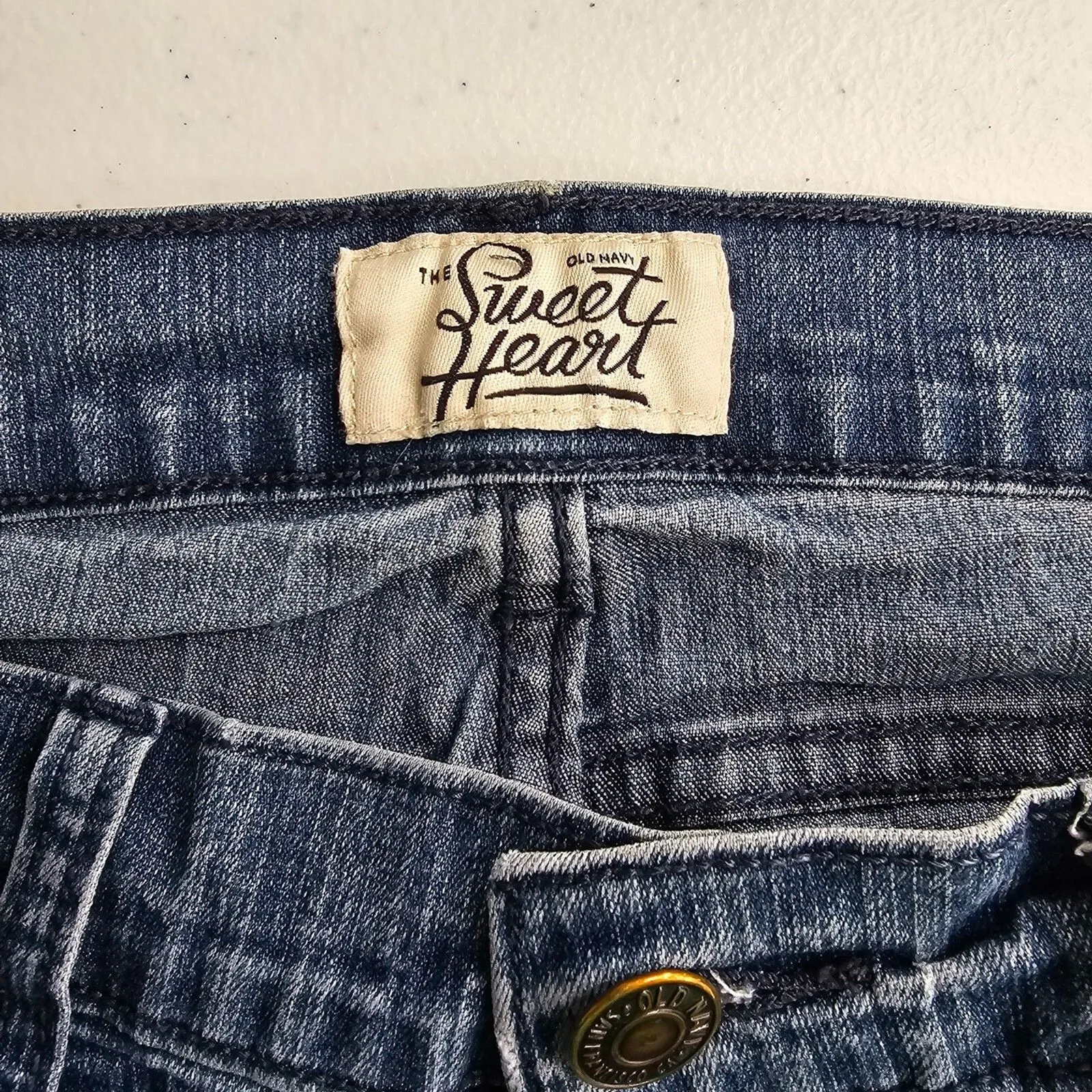 Old Navy The Sweet Heart Blue Jeans Low Rise Skinny Jeans Size 4
