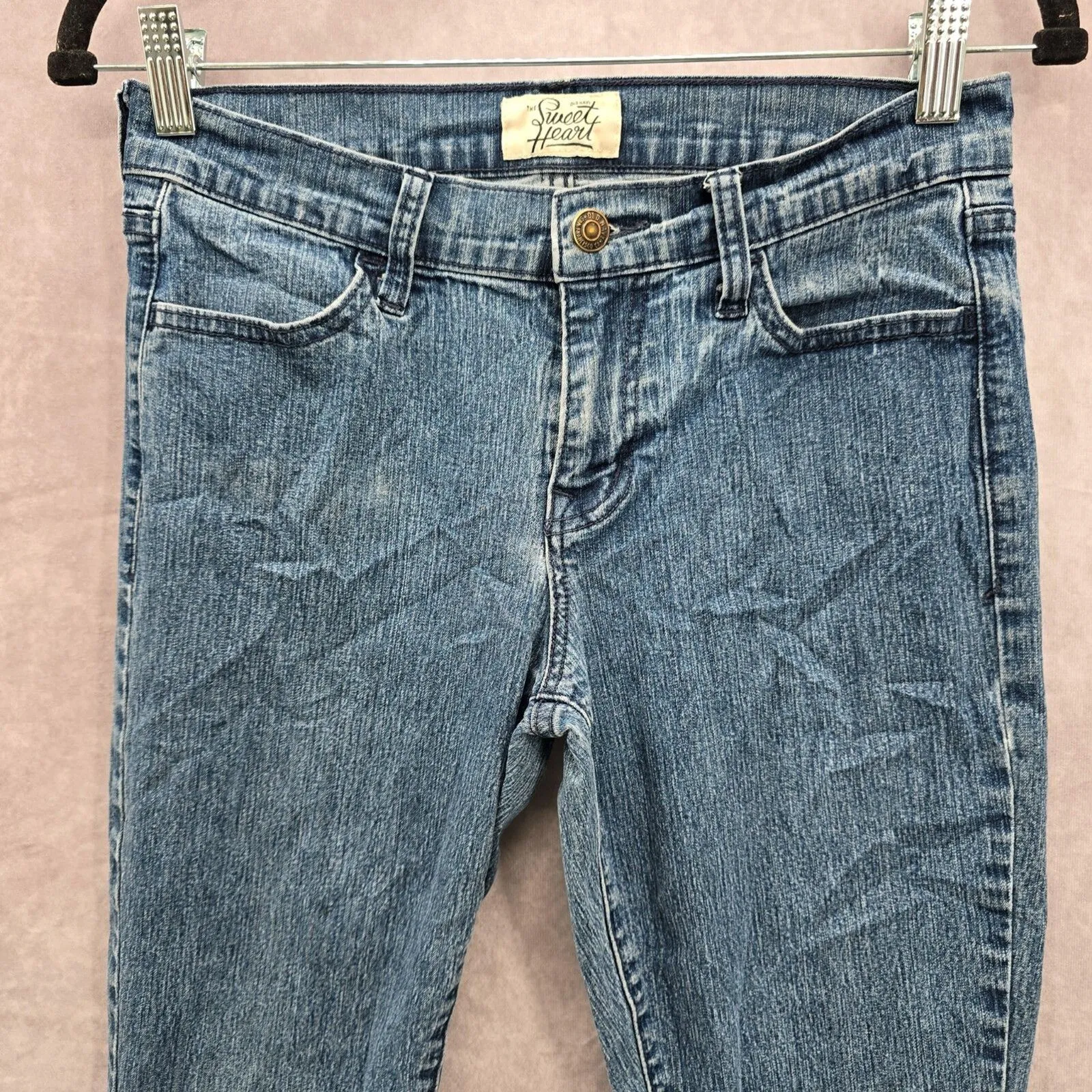 Old Navy The Sweet Heart Blue Jeans Low Rise Skinny Jeans Size 4