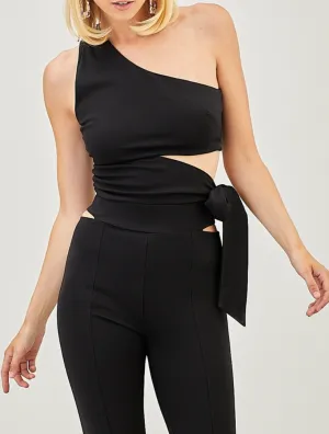 One Shoulder Slit Top