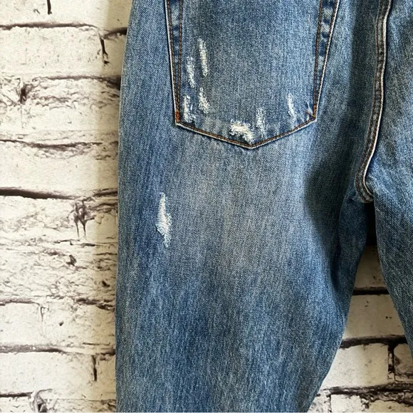 One Teaspoon High Waist Freebird Distressed Skinny  Jeans Johnny Blue Size 26