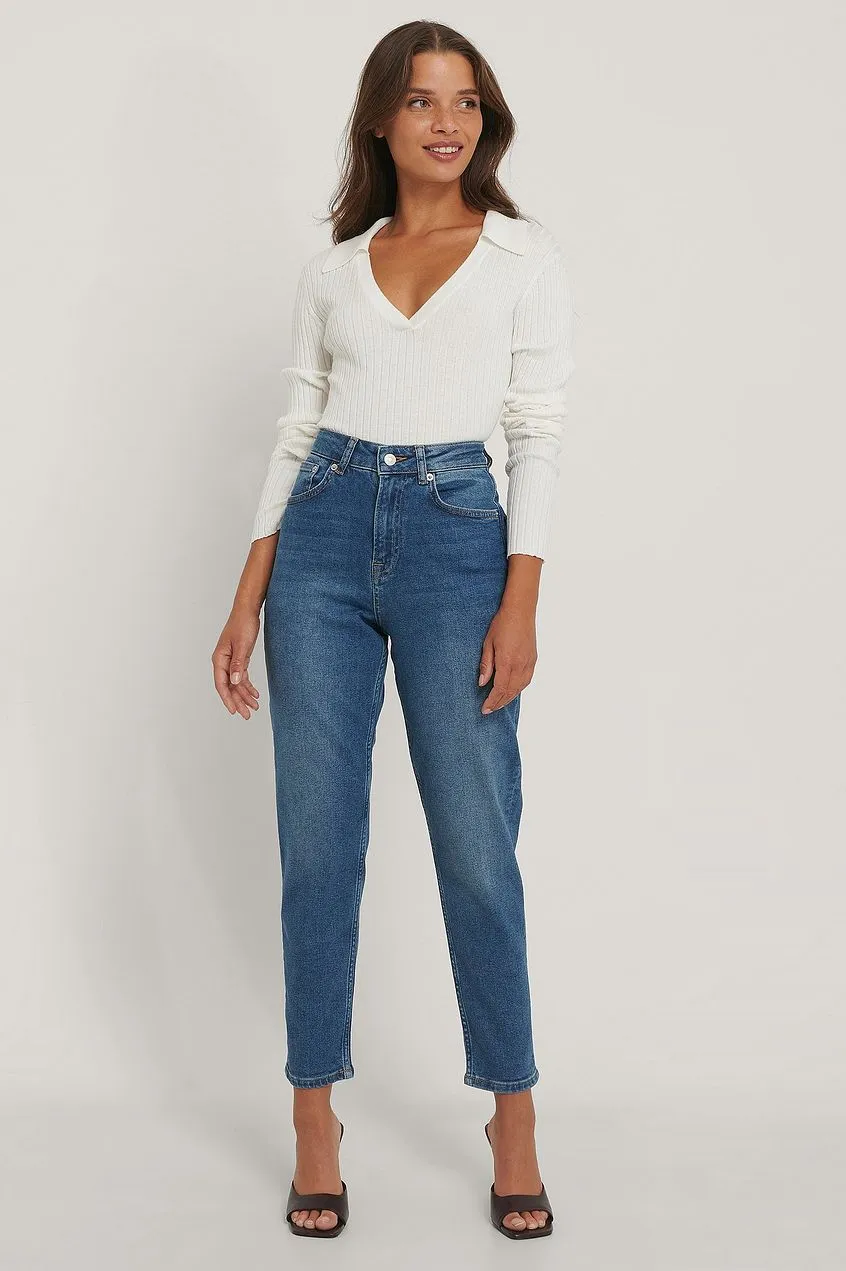 Organic Mom Jeans For Womens