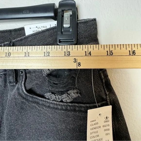 PacSun Eco Black Distressed Ultra High Waisted Slim Fit Jeans