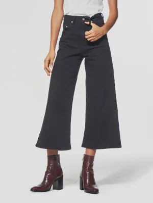 PATTI WIDE FLARED JEANS IN BLACK - Woman